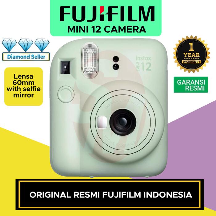 Gambar FUJIFILM MINI 12 CAMERA INSTAN ALL COLOUR GARANSI RESMI ORIGINAL - Mint Green dari SinarMutiara Online undefined Tokopedia