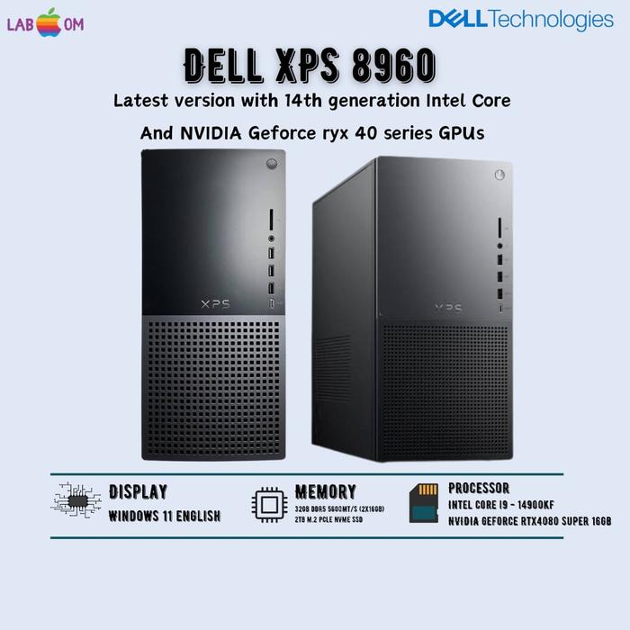 Gambar DELL XPS DESKTOP 8960 i9-14900K 32GB RAM 2TB SSD RTX 4080 SUPER 16GB GPU dari L@bcom undefined Tokopedia