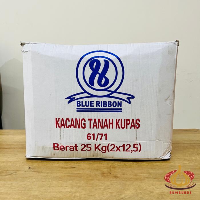 Gambar Kacang Tanah Kupas 61/71 1 dus karton 25 kg ukuran kecil instant dari Bumbubos undefined Tokopedia