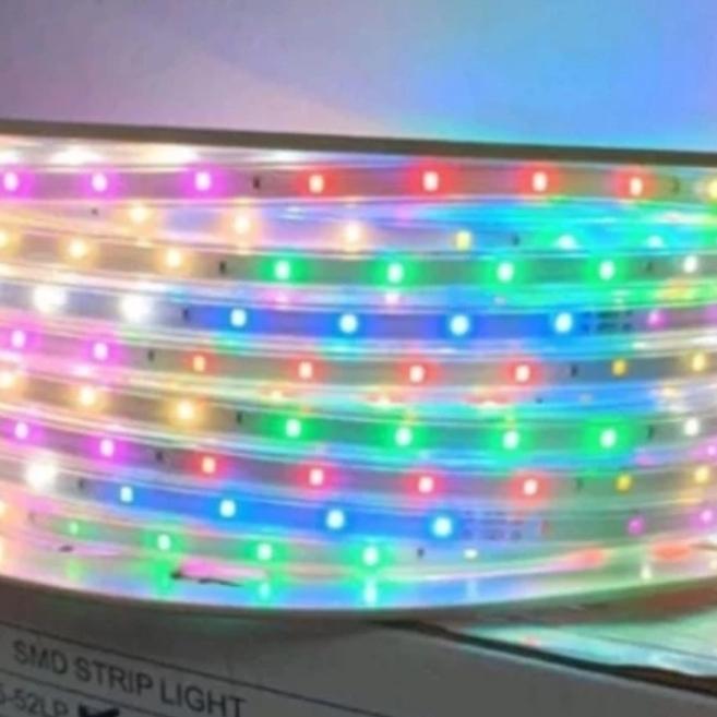 Gambar led strip selang kotak 5050 100m 100meter putih/ kuning/ merah/ biru - RGB 1rol 100MTR dari sumber-electric undefined Tokopedia