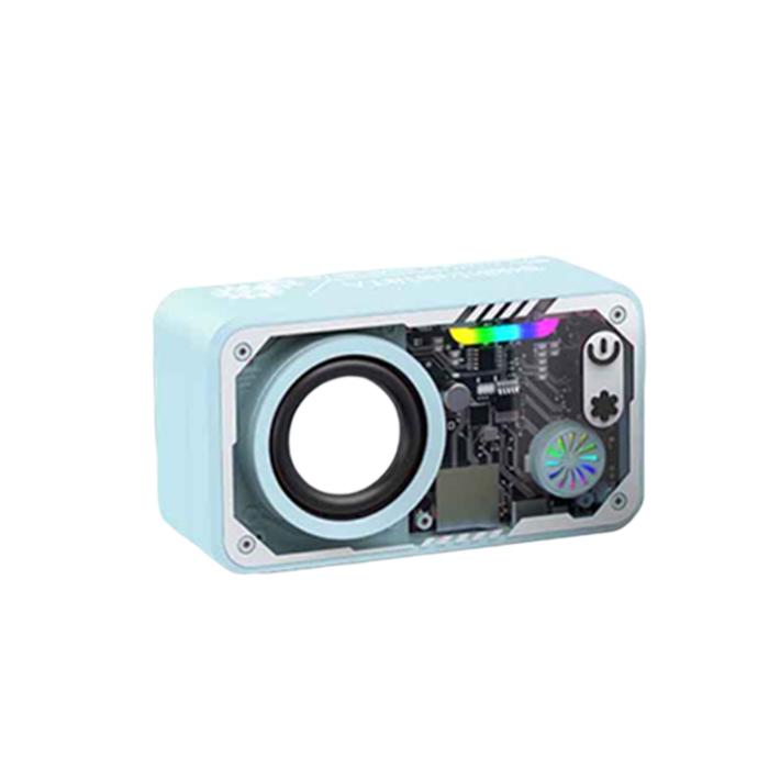 Gambar Speaker Bluetooth Cyberpunk Bluetooth Speaker Double Subwoofer Music Speaker Salon Bluetooth bt Speaker Audio Bluetooth Subwoofer Baja Kecil Audio Portabel Nirkabel 3D Stereo Amplifier Wireless Mini Speaker RGB LED Light Transparent Mecha Speaker - Biru dari LuminaTech undefined Tokopedia