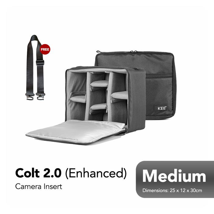 Camera Insert KEE Colt Camera Case Black Medium Enhanced