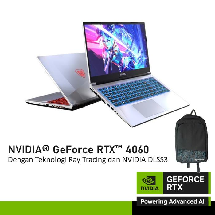 Gambar AXIOO PONGO 960 GeForce RTX 4060 - I9 13900H 16GB 512SSD - TANPA ANTIGORES, 16GB DDR4 dari NVIDIA GeForce Laptop undefined Tokopedia