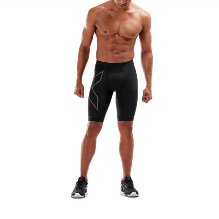 Jual 2XU Men's Light Speed Run Compression Shorts Black