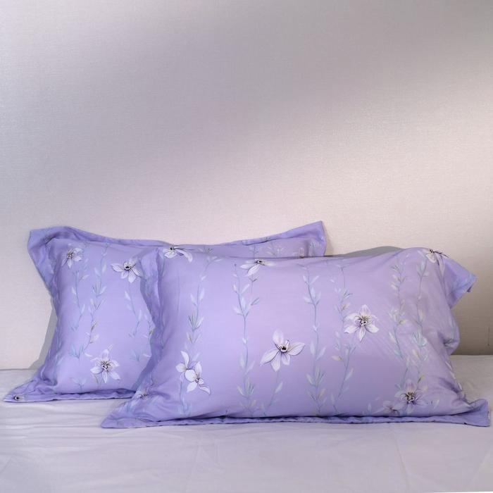 Gambar Sarung Bantal Guling Serat Bambu Organic Sutra Lyocell Motif - Vanka, 2 sarung bantal dari SoulmateBedsheet undefined Tokopedia