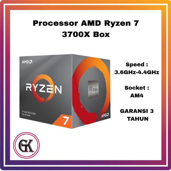 Amd Ryzen 3500x 3700x Jual Processor AMD Ryzen 3700X Up To Ghz
