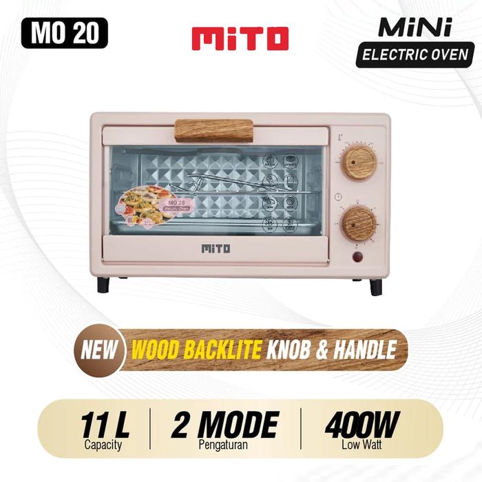 Gambar MITO Oven Listrik Mini MITO MO 20 Kapasitas 11 Liter - Merah Muda dari Multi Home undefined Tokopedia