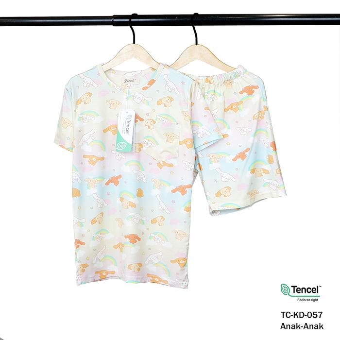 Gambar GREET NIGHT WEAR - PIYAMA PENDEK PENDEK TENCEL ANAK TC-KD- / H (5) - TC-KD-057, SIZE 4 dari greetnightwear undefined Tokopedia