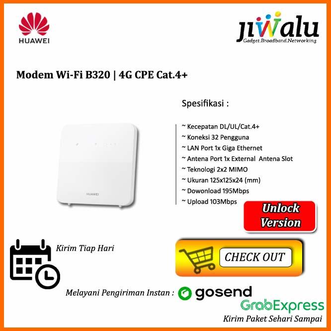 Gambar Modem Router Huawei 4G LTE B320 WIFI 4G CPE 5s 300Mbps Unlock - Modem B320 dari Jiwalu undefined Tokopedia