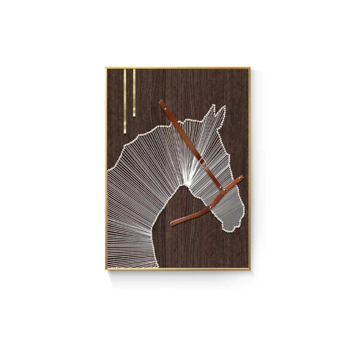 Gambar Hiasan Dinding 3D Kuda Mutiara Pajangan Dinding Horse Wall Art Decoration - Brown, 60x90 cm dari Good Get Home undefined Tokopedia