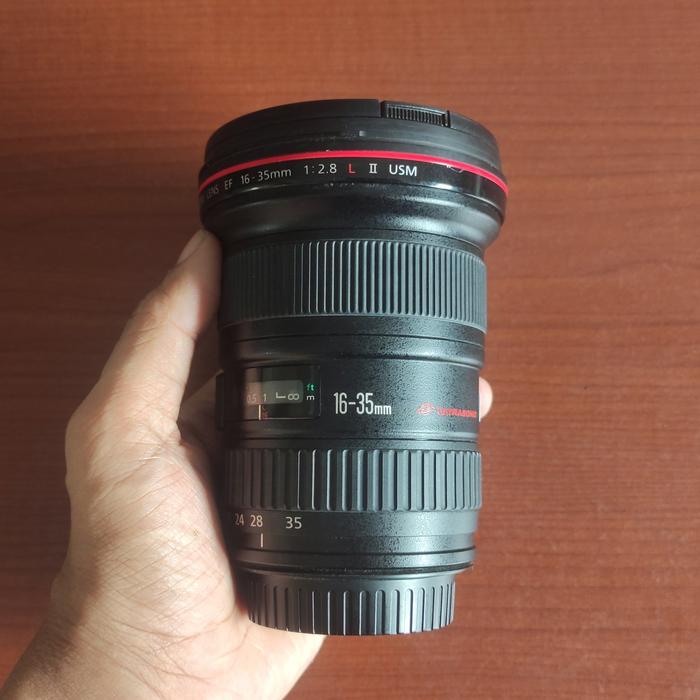 Gambar Lensa Wide - Lensa Canon 16-35mm F2.8 L II USM No Jamur Hasil Tajam Fullset Box dari Digital Store Solo undefined Tokopedia