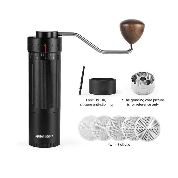 Gambar MHW-3 BOMBER Blade R3 Manual Coffee Hand Grinder/ Penggiling Biji Bubuk Kopi Manual Barista Tool - Hitam dari MHW-3BOMBER.INDONESIA undefined Tokopedia