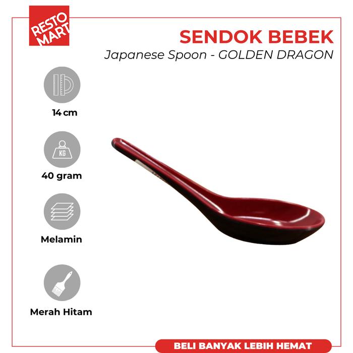 Gambar Sendok Bebek /Sendok Soup /Japanese Spoon S Melamine (0848121) dari Restomart Kitchen Solution undefined Tokopedia