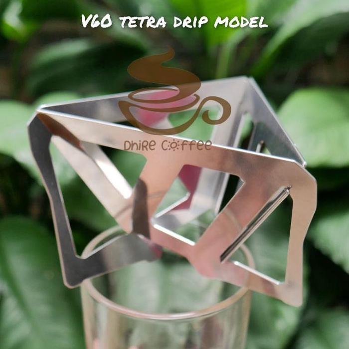 Gambar (Ready) V60 Folding Portable Coffee Dripper With Tetra Drip Model Peraltan Perkopian/Premium / Kta - Unit only dari Hanna Tokoku undefined Tokopedia