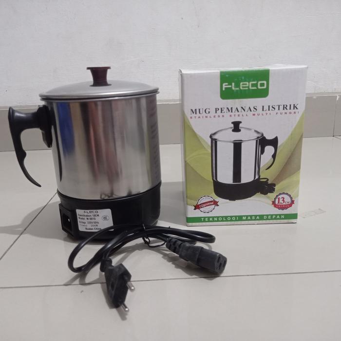 Gambar Teko Mug Elektrik Fleco Teko Stainless Teko Listrik Pemanas Air Listrik Gelas - Mug 13cm dari DeerfaShop undefined Tokopedia