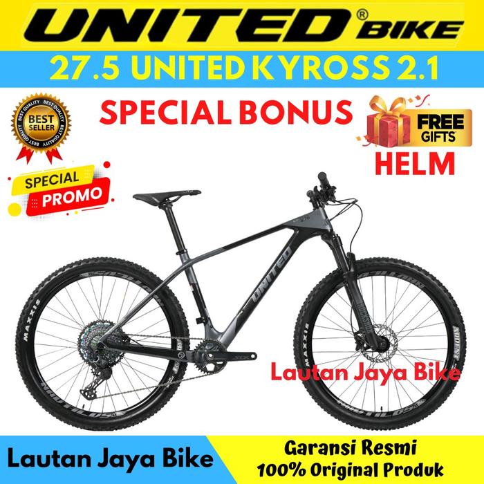 SEPEDA GUNUNG MTB UNITED KYROSS grey Black