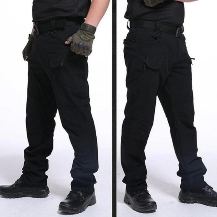Gambar Celana Tactical cargo panjang / PDL / Outdoor / gunung / lapangan semi waterproof / fast dry / pria wanita terbaru, ukuran kecil sampe Bigsize Jumbo 4 varian warna (hitam, abu, cream dan hijau) bisa bayar ditempat COD - Hitam, 27/28 dari CV PERTMA RY undefined Tokopedia