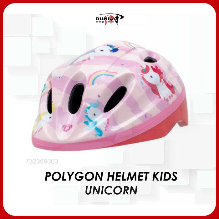 Helm Sepeda Unicorn Cycle Helmet Helmet Kids Polygon Unicorn