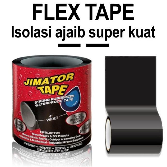 Gambar FLEX TAPE ISOLASI AJAIB SUPER KUAT RUBBERIZED WATER PROOF TERBARU - Hitam, 5cm x 152cm dari Istanajaytoko undefined Tokopedia