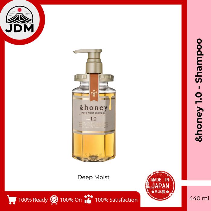 Gambar JDM - &honey Shampoo Deep Moist Color Control Repair Silky Smooth Moisture 100% Original Asli Japan - Deep Moist dari Japan Daily Mart undefined Tokopedia