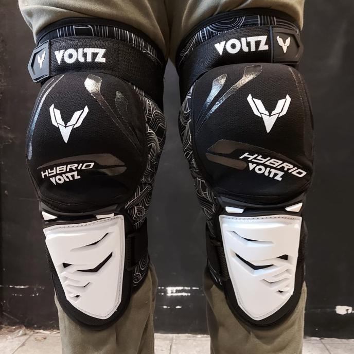 Gambar DEKER LUTUT PENDEK LEATT KNEE PROTECTOR LEAT HYBRID SHORT SOFT COMFORT - Voltz - Putih dari Drops shop undefined Tokopedia