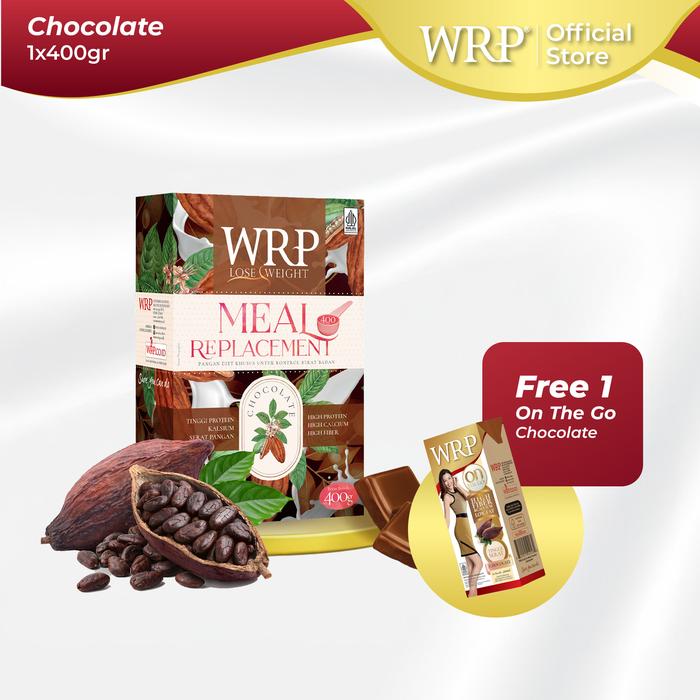 Gambar WRP Meal Replacement Chocolate 400G - Free On The Go Chocolate dari WRP INDONESIA STORE undefined Tokopedia