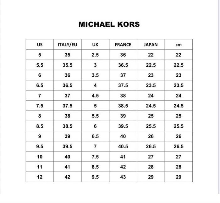 Kors Sneakers Mk Shoes Size Chart Girl's Shoes MICHAEL Michael