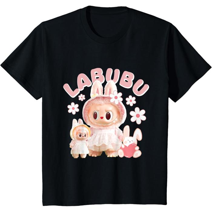Gambar Baju kaos anak Funny Labubu Cute Labubu The Monsters Pink Meme T-Shirt - Hitam, S dari LovingKidss undefined Tokopedia