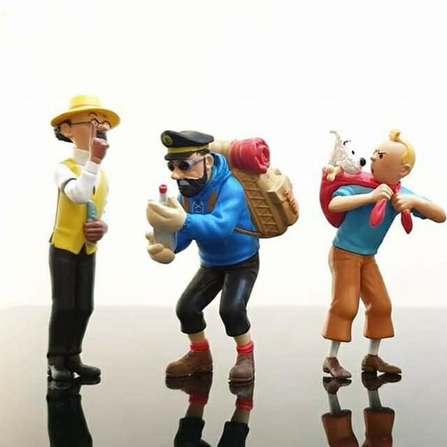 Gambar tintin snowy captain haddock skotlandia figurine dari Eka solihah undefined Tokopedia