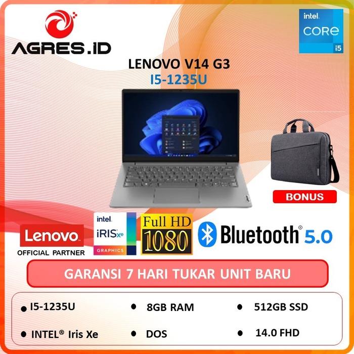 Gambar LENOVO V14 G3 I5 1235U 8GB 512GB SSD DOS IRISXE 14.0 FHD - Non Bundle dari AGRES ID undefined Tokopedia