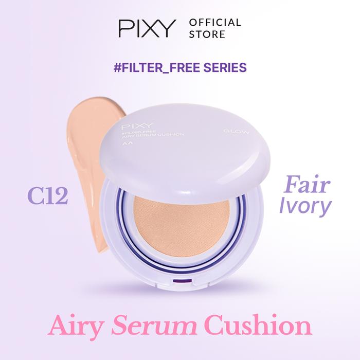 Gambar PIXY #Filter_Free Airy Serum Cushion Glow - C12 Fair Ivory dari Pixy Official Store undefined Tokopedia