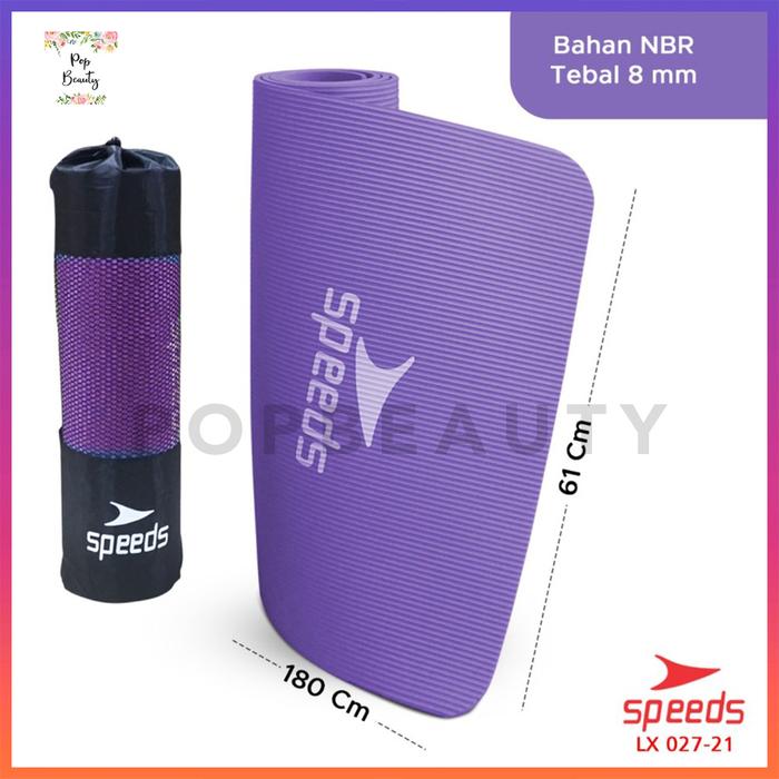 Gambar Matras Yoga Mat Karpet Spons dengan Tas Speeds LX027-21 180cm x 61cm x - Ungu dari Pop Beauty Online undefined Tokopedia