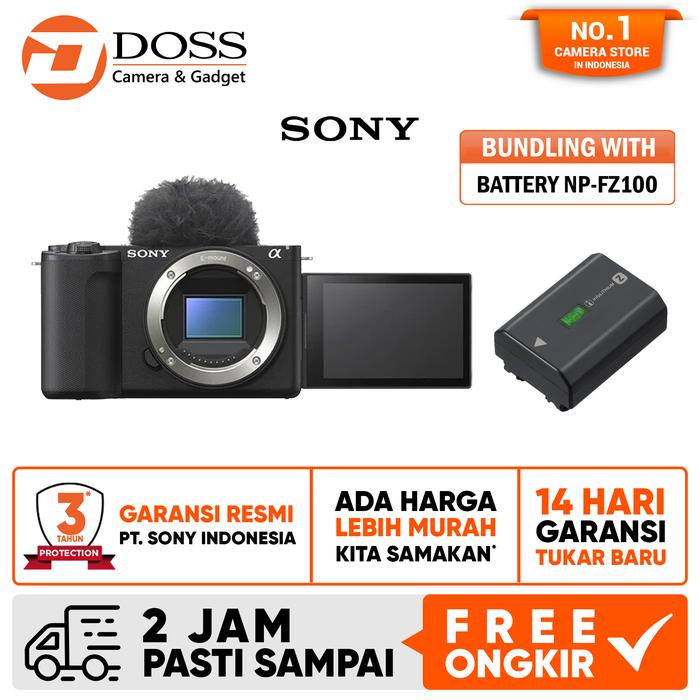 Gambar Sony ZV E10 II Sony ZVE10 II ZVE10 Mark II Mirrorless Camera Body Only - BL+NP-FZ100 dari DOSS Camera & Gadget undefined Tokopedia