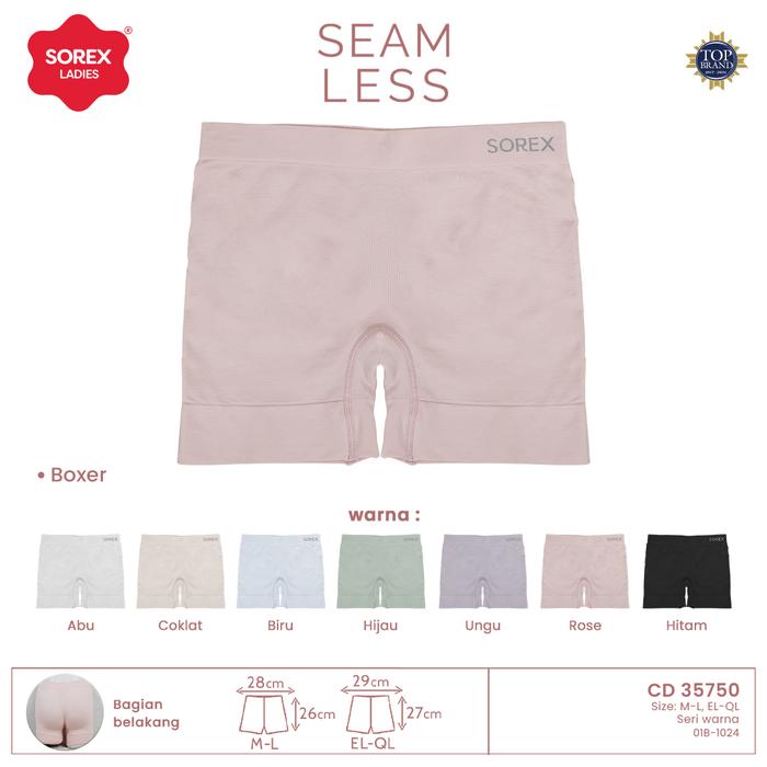 Gambar Sorex Celana Dalam Hotpants Seamless Dalaman Wanita CD 35750 - EL-QL  dari Sorex Online Store undefined Tokopedia
