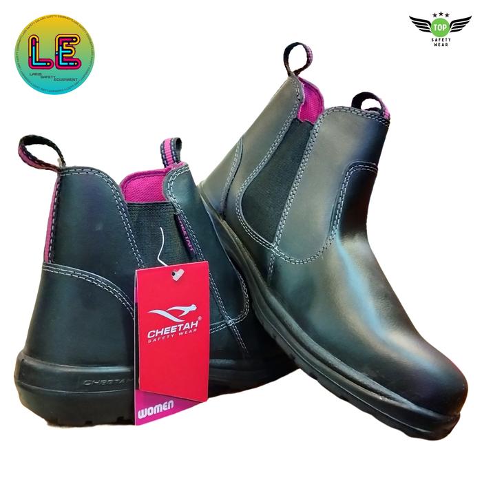 Gambar Sepatu safety Cheetah 4108 H Hitam Original Murah Berkualitas - Hitam, 38 dari LARIS SAFETY undefined Tokopedia