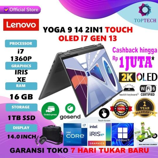 Gambar LENOVO YOGA 9 14 2IN1 TOUCH OLED i7 1360P 16GB 1TB W11 14.0QHD 2.8K - FHD IPS, NON BUNDLING dari Top Tech Comp undefined Tokopedia