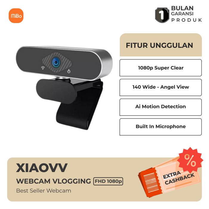 Gambar XIAOVV USB Computer Camera Webcam Vlogging 1080p - Xiaovv 1080p dari MIBO undefined Tokopedia