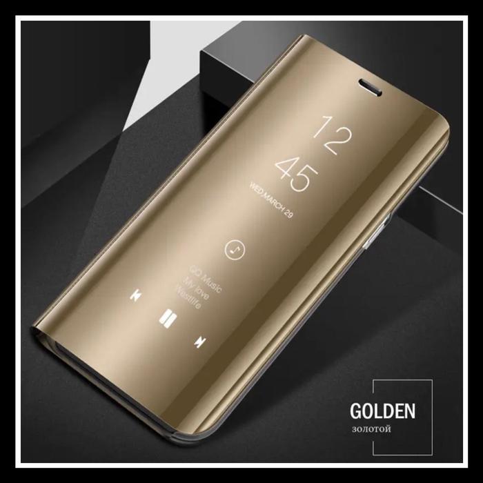 Gambar Oppo A71 / 2018 Case Clear View Standing HardCase Flip Cover Book Mirror Casing CP - GOLD., OPPO A71 dari Markas acc 88 undefined Tokopedia