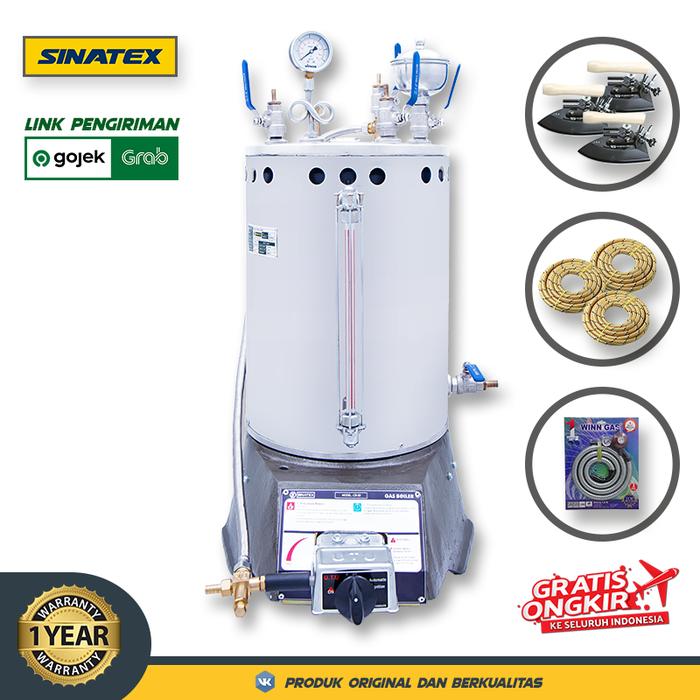 Gambar SINATEX Tabung Boiler Setrika Uap Laundry 25 Liter Lengkap (GojekGrab) - Lengkap 3 dari SentraTeknik undefined Tokopedia
