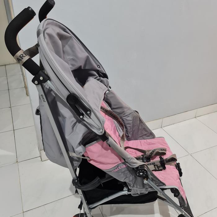 Maclaren Quest Stroller Pink McLaren Quest Pink And Grey Umbrella