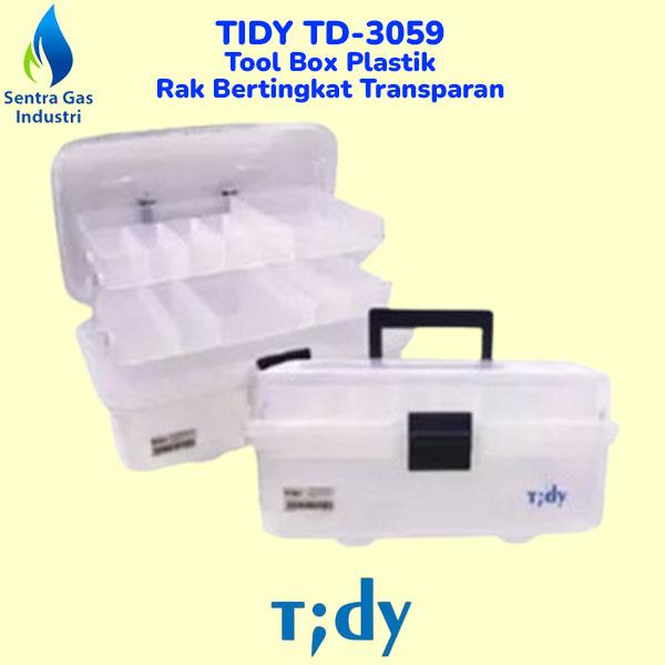 Gambar TIDY TD-3059 Tool Box Plastik Rak Bertingkat Transparan dari Sentra Gas Industri undefined Tokopedia