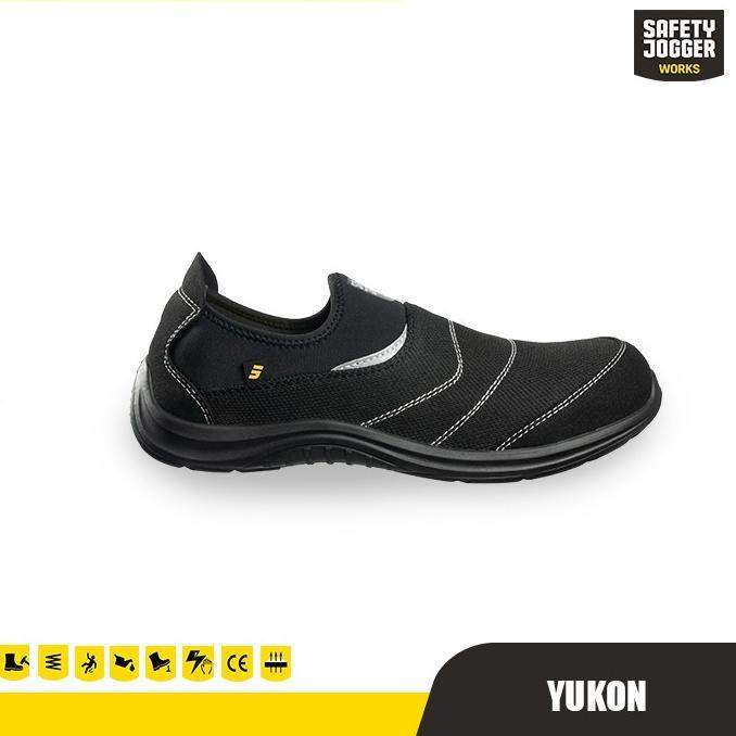 Gambar SEPATU SAFETY JOGGER YUKON BLACK S1P SRC - 39 dari Via vea undefined Tokopedia