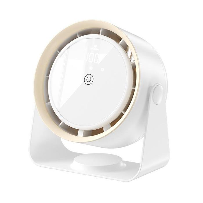 Gambar Kipas Angin Meja Portable USB 20000mAh LED Display 5 speed wind Cas rechargeable Desk fan putar 720° kipas Angin Turbo mini listrik Kipas Angin Dinding tahan lama Untuk Kantor Sekolah Luar Ruangan - White- NO Cas dari Kipas Angin Usb undefined Tokopedia