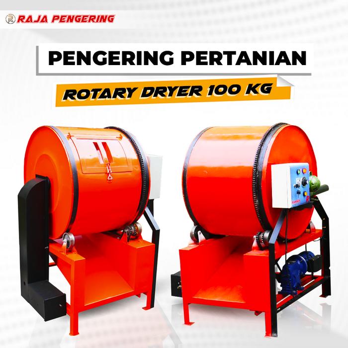 Gambar Mesin Pengering Pertanian model putar / rotary dryer Kapasitas 400 kg - 100 KG dari Raja Pengering undefined Tokopedia