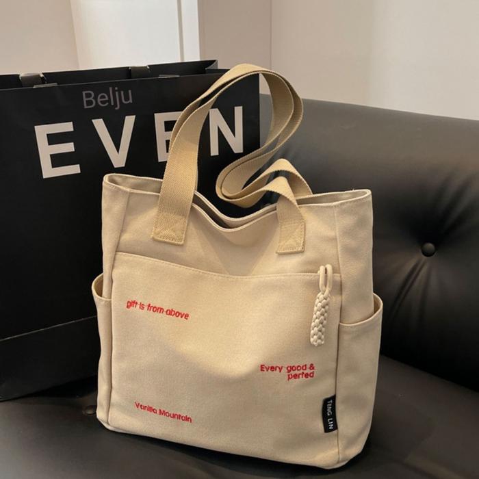 Gambar TOTE BAG WANITA GAMBAR UNIK KOREA FASHION TAS IMPORT WANITA I9071 dari Juswit undefined Tokopedia