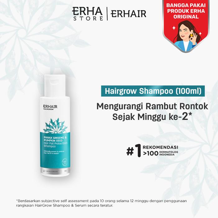 Gambar ERHA ERHAIR Hairgrow Shampoo 100m/370ml - Shampoo Rambut Rontok - 100ml dari ERHA OFFICIAL SURABAYA undefined Tokopedia