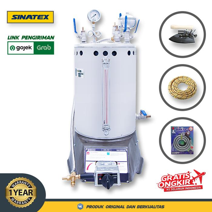 Gambar SINATEX Tabung Boiler Setrika Uap Laundry 25 Liter Lengkap (GojekGrab) - Lengkap + OTO dari SentraTeknik undefined Tokopedia