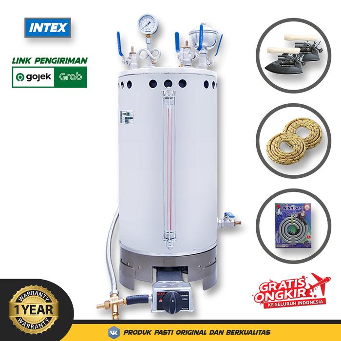 Gambar (GojekGrab) INTEX Tabung Boiler Setrika Uap Laundry 35 Liter Lengkap Bagus Otomatis - Lengkap 2 + OTO dari SentraTeknik undefined Tokopedia