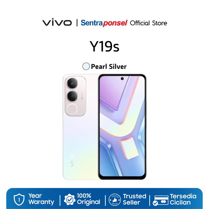 Gambar Vivo Y19s 6/128GB 4/128GB 4/64GB 5000mAh Tahan Lama Tahan Banting Ekstrem 100% Original - Garansi Resmi - Pearl Silver, 4GB/64GB dari sentraponselofficial undefined Tokopedia