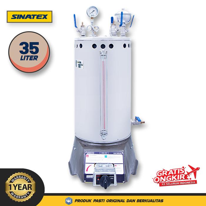 Gambar (GojekGrab) SINATEX Tabung Boiler Setrika Uap Laundry 35 Liter Lengkap Bagus Otomatis - Siap Pakai dari SentraTeknik undefined Tokopedia